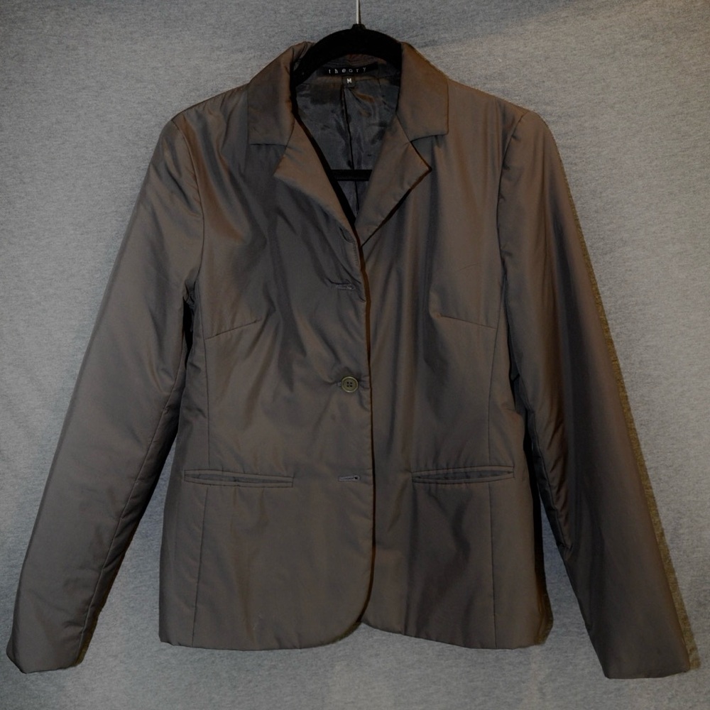 Vintage Black Nylon Theory Blazer